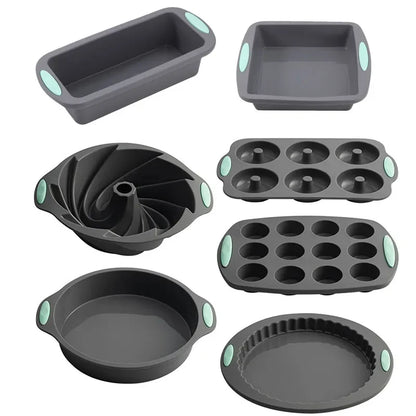 Rynx | 3D Silicone Bread and Muffin Mold Set - Heat Resistant, Non-Stick Kitchen Bakeware for Cakes and Pastries