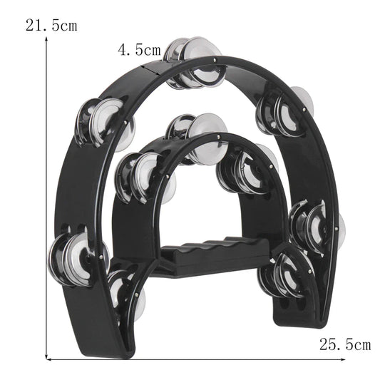 Rynx | Double Layer Hand Bell Orff Tambourine: Five Colors Percussion Instrument - Kids Musical Gift, Educational Toys for Parties