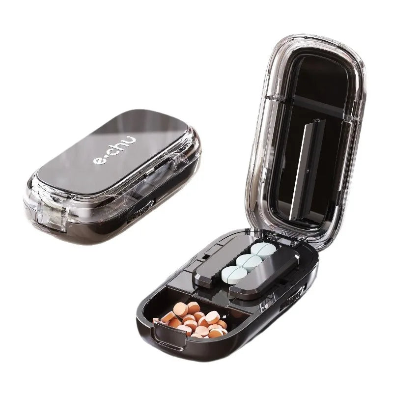 Rynx | Pocket Size Dustproof Pill Cutter Organizer