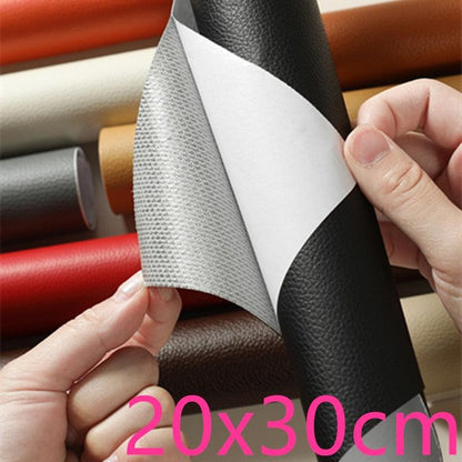 Rynx | Jumbo XL Luxe Litchi Leather Repair Stickers - Stylish Solutions for Elegant Furniture Repairs