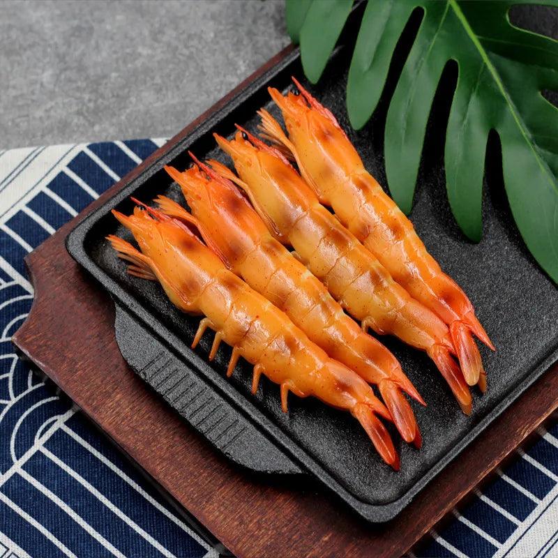 Rynx | Life-like BBQ Seafood Replica Set - Fake Fish, Shrimp & Squid for Restaurant and Event Styling