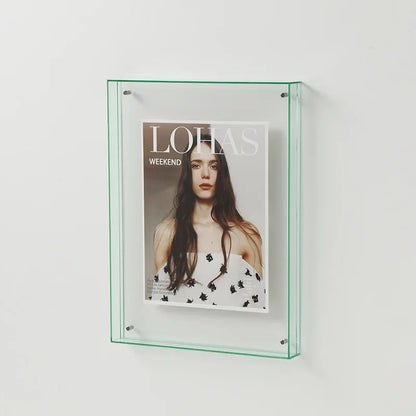 Rynx | FrameLuxe Double-Sided Acrylic Photo Frame | Transparent & Modern | Magnetic | Ideal for Home & Office