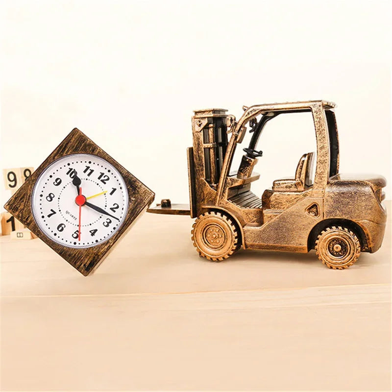 Rynx | Retro Forklift Unique Digital Clock