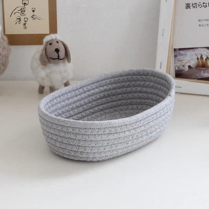 Rynx | Scandinavian Style Cotton Rope Desktop Storage Baskets - Chic Organization Solutions