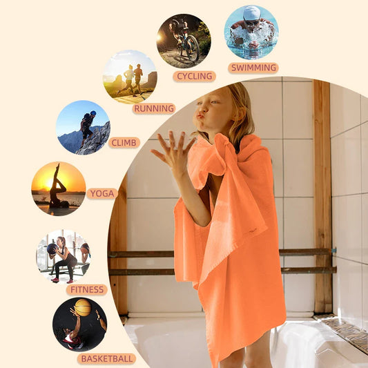 Rynx | Quick Dry Microfiber Sports Towel | Travel & Beach Towel for Running, Swimming, Gym, Yoga, Golf