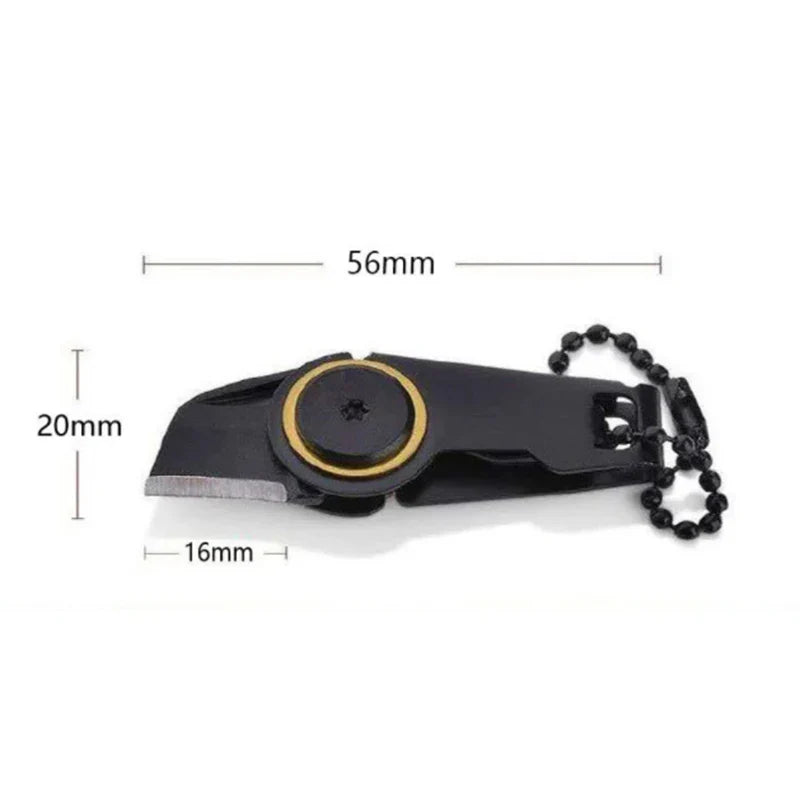 Rynx | NEW Vintage Mini Utility Knife - Zipper EDC Gadget for Unpacking Boxes, Keychain Pendant Pocket Knife, Outdoor Survival Tool