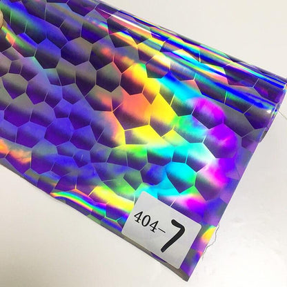 Rynx | Iridescent football pattern PVC jelly vinyl fabric - Ideal for creative projects