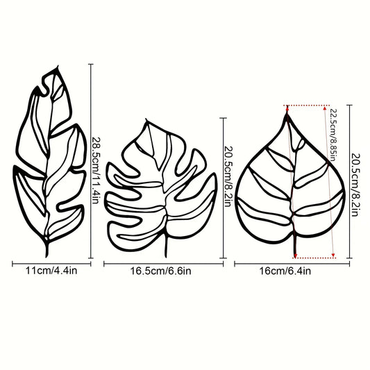 Rynx | Botanical Leaves Metal Wall Decoration