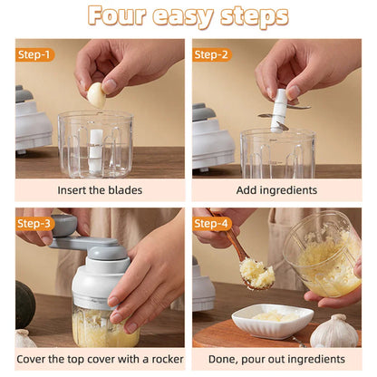 Rynx | Manual Grinder Garlic Vegetable Chopper