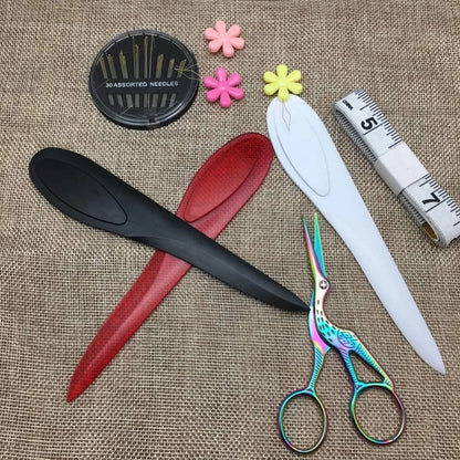 Rynx | Plastic Handle Crease Sewing Tool - DIY Sewing Marker with Long Handle, Letter Opener Tip Tuner, Sewing Accessories ( 1 Pack )