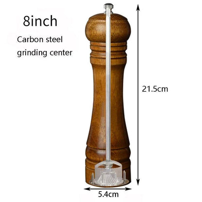 Rynx | Elegant adjustable salt and pepper mill set made of solid wood for outdoor dining