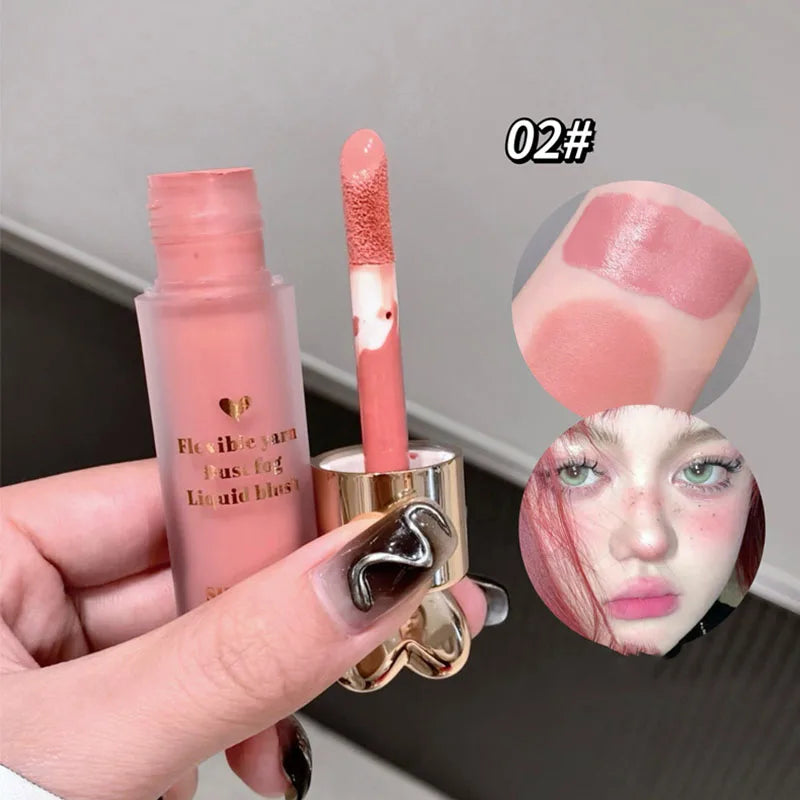 Rynx | Sweet monochrome soft fog liquid blush natural cheek color tinted blush milk strawberry face blusher rouge Korean makeup cosmetics