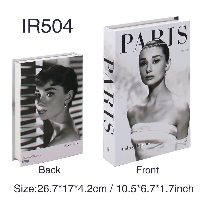 Rynx | Luxury Fake Books for Decor - Elegant Living Room Coffee Table Ornaments and Remote Control Storage Box