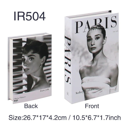Rynx | Luxury Fake Books for Decor - Elegant Living Room Coffee Table Ornaments and Remote Control Storage Box