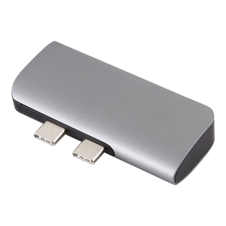 Rynx | Double USB-C / Type-C to PD Port + USB 3.0 + HDMI Multifunctional Expansion HUB Adapter