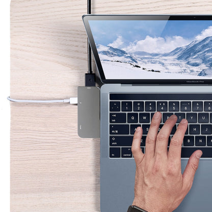 Rynx | Double USB-C / Type-C to PD Port + USB 3.0 + HDMI Multifunctional Expansion HUB Adapter
