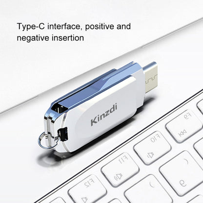 Rynx | Kinzdi 128GB USB + Type-C interface metal twister flash drive V8 (Rose gold)