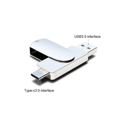 Rynx | Kinzdi 128GB USB 3.0 + Type-C 3.0 interface metal twister flash drive V11 (Rosegold)
