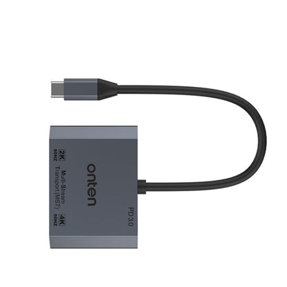 Rynx | Onten M205 3 in 1 Type-C to HDMI+VGA+PD Fast Charge Video Converter (Gray)