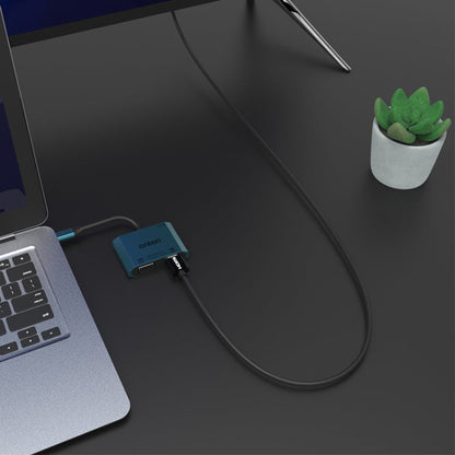 Rynx | Onten M205 3 in 1 Type-C to HDMI+VGA+PD Fast Charge Video Converter (Gray)