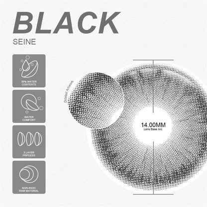 Rynx Seine Black 14.0mm 1 Pair | 1 Year