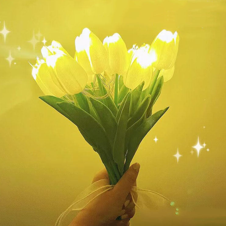 Rynx | Florina TulipGlow LED Table Lamp | Tiffany Style | Flower Decoration | 10/15 Light Design