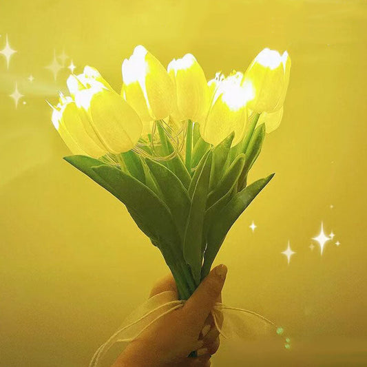 Rynx | Florina TulipGlow LED Table Lamp | Tiffany Style | Flower Decoration | 10/15 Light Design