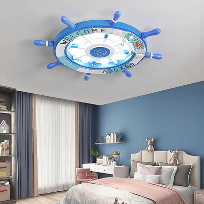 Rynx | NautiGlow Children's Room LED Ceiling Lamp | Sailboat Design | Cartoon Style | Ambient Lighting