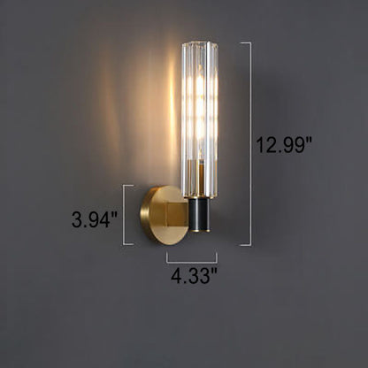 Rynx | Gloriana Crystal Wall Sconce | Modern Brass | 1/2 Lights | Elegant Lighting
