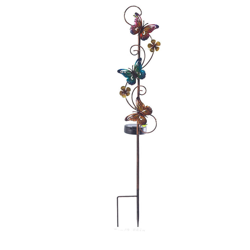 Rynx | GardenGlow Solar Garden Light | Metal Design | Butterfly, Dragonfly, Hummingbird | Landscape Lighting