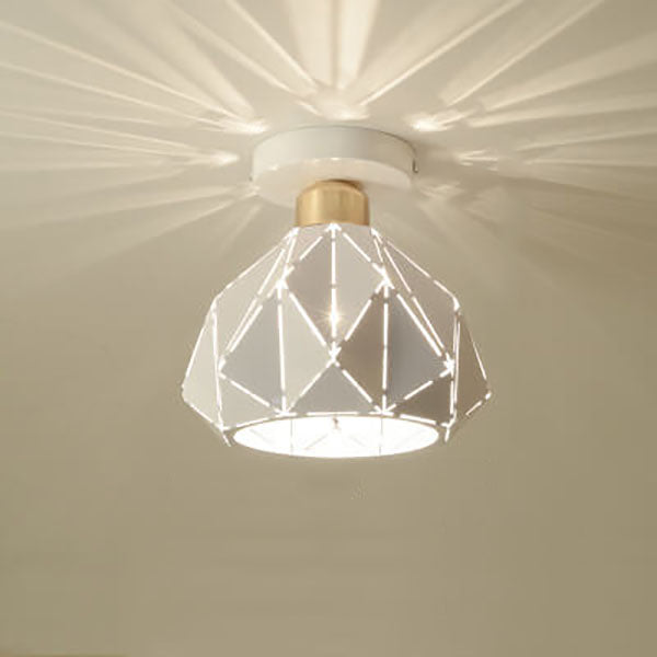 Rynx | CrystalDome Semi-Flush LED Ceiling Light | Modern Design | Diamond Look | Energy Saving | Color Variety