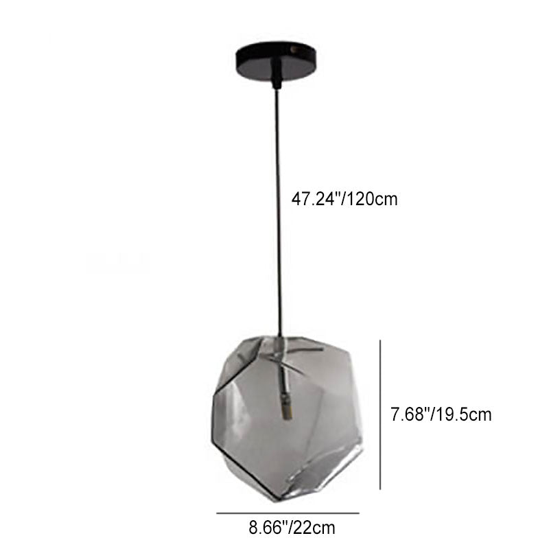 Rynx | Glasvara Pendant Light | Modern Glass Design | Irregular Shape | Living Room Light