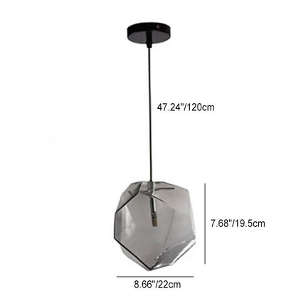 Rynx | Glasvara Pendant Light | Modern Glass Design | Irregular Shape | Living Room Light