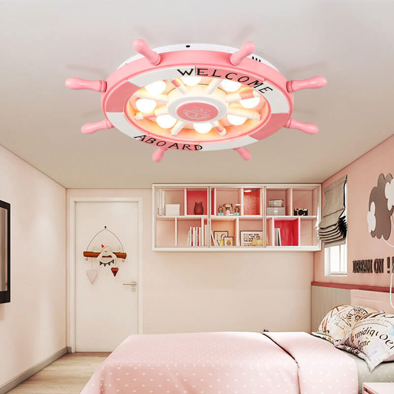 Rynx | NautiGlow Children's Room LED Ceiling Lamp | Sailboat Design | Cartoon Style | Ambient Lighting