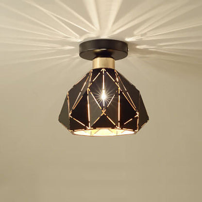 Rynx | CrystalDome Semi-Flush LED Ceiling Light | Modern Design | Diamond Look | Energy Saving | Color Variety