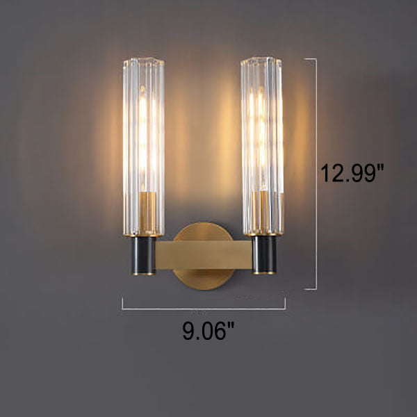 Rynx | Gloriana Crystal Wall Sconce | Modern Brass | 1/2 Lights | Elegant Lighting