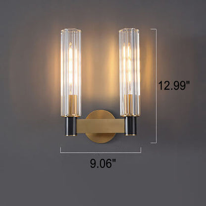 Rynx | Gloriana Crystal Wall Sconce | Modern Brass | 1/2 Lights | Elegant Lighting