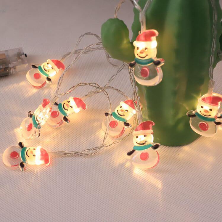 Rynx | HoliGlow LED String Lights | Christmas Decor | Battery Operated | Warm Light & Festive Designs