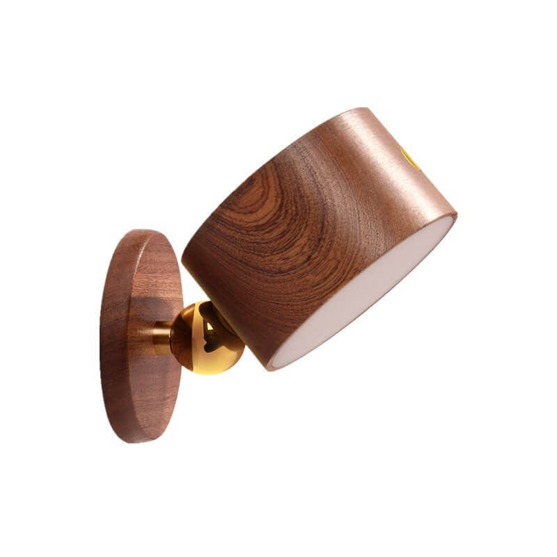 Rynx | LumaWood Magnetic USB LED Wall Lamp | Rechargeable | Touch Control | Wooden Night Light