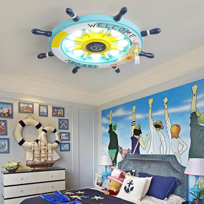 Rynx | NautiGlow Children's Room LED Ceiling Lamp | Sailboat Design | Cartoon Style | Ambient Lighting
