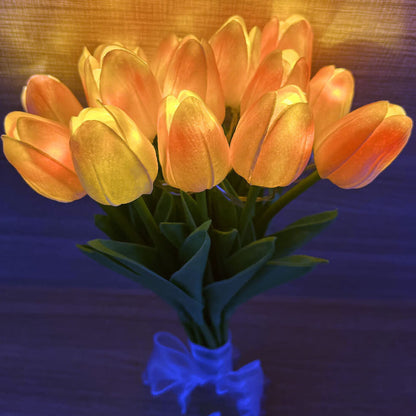 Rynx | Florina TulipGlow LED Table Lamp | Tiffany Style | Flower Decoration | 10/15 Light Design