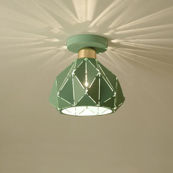 Rynx | CrystalDome Semi-Flush LED Ceiling Light | Modern Design | Diamond Look | Energy Saving | Color Variety