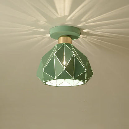 Rynx | CrystalDome Semi-Flush LED Ceiling Light | Modern Design | Diamond Look | Energy Saving | Color Variety
