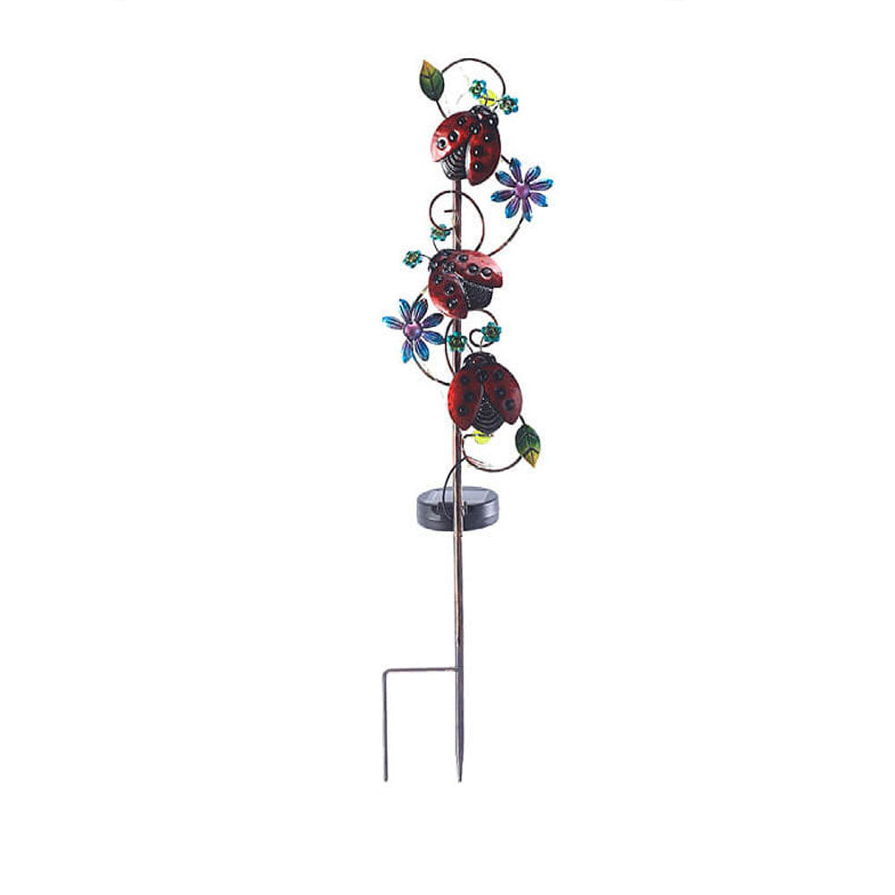 Rynx | GardenGlow Solar Garden Light | Metal Design | Butterfly, Dragonfly, Hummingbird | Landscape Lighting