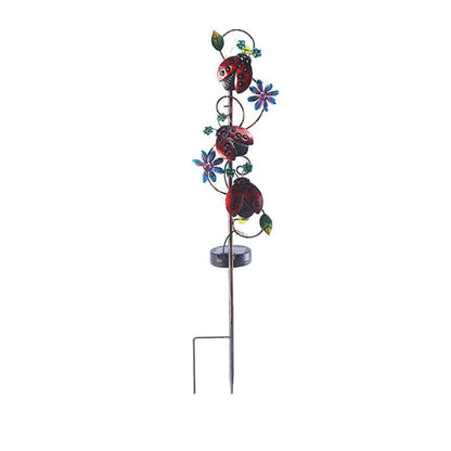 Rynx | GardenGlow Solar Garden Light | Metal Design | Butterfly, Dragonfly, Hummingbird | Landscape Lighting