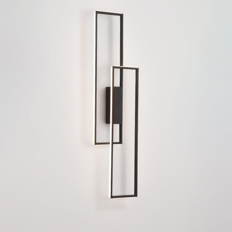 Rynx | Lineva LED Wall Light | Minimalist Rectangle Design | Silicone & Iron | Living Room Lighting