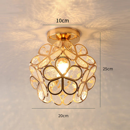 Rynx | Glass flower ceiling light - FloraGlow