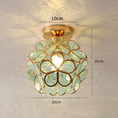Rynx | Glass flower ceiling light - FloraGlow