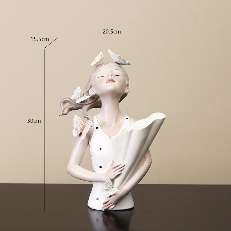 Rynx Butterfly Forest Girls Figurine Vase