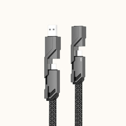 Rynx | 4-in-1 braided anti-tangle charging cable